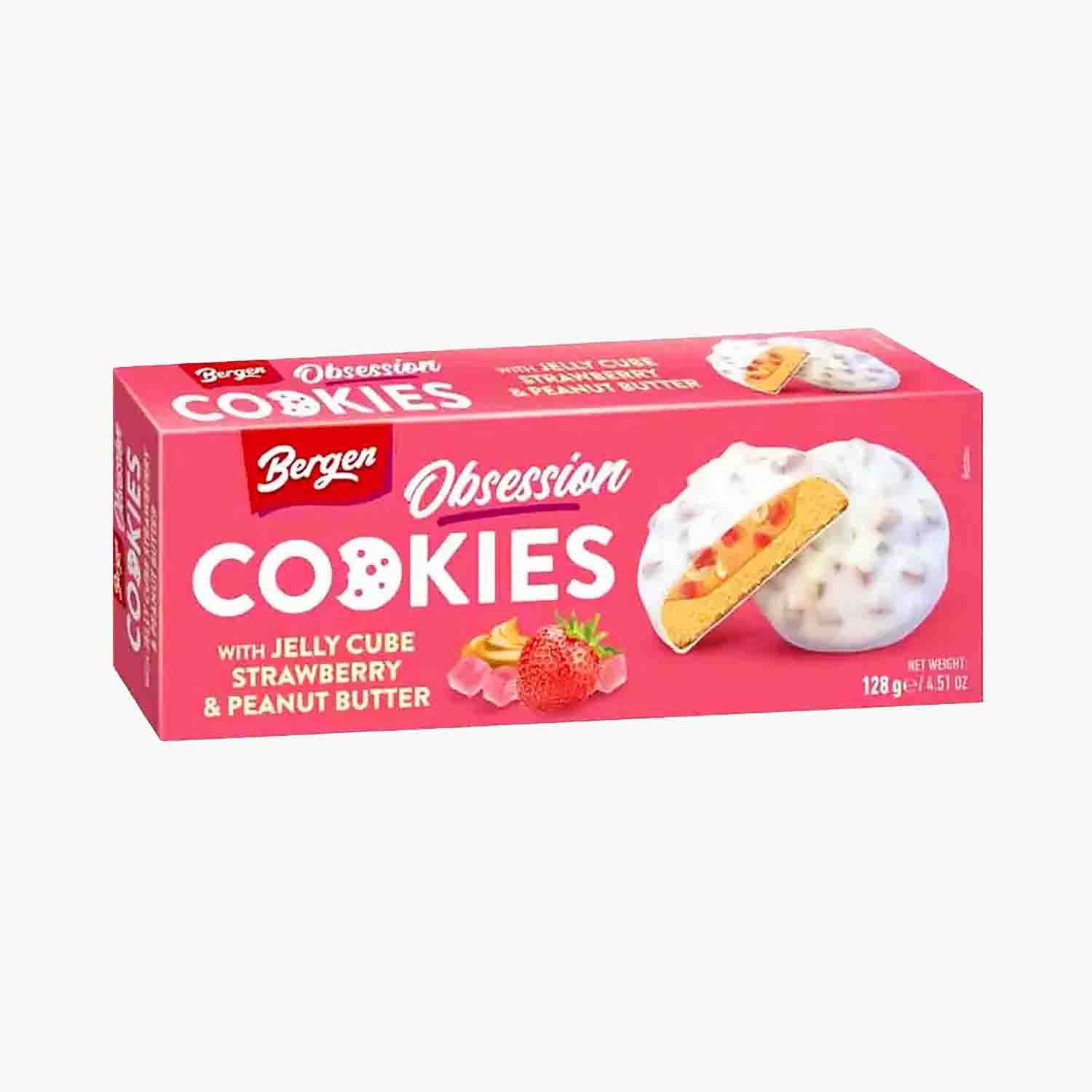 Bergen Obsession Cookies Jelly Cube Strawberry & Peanut Butter