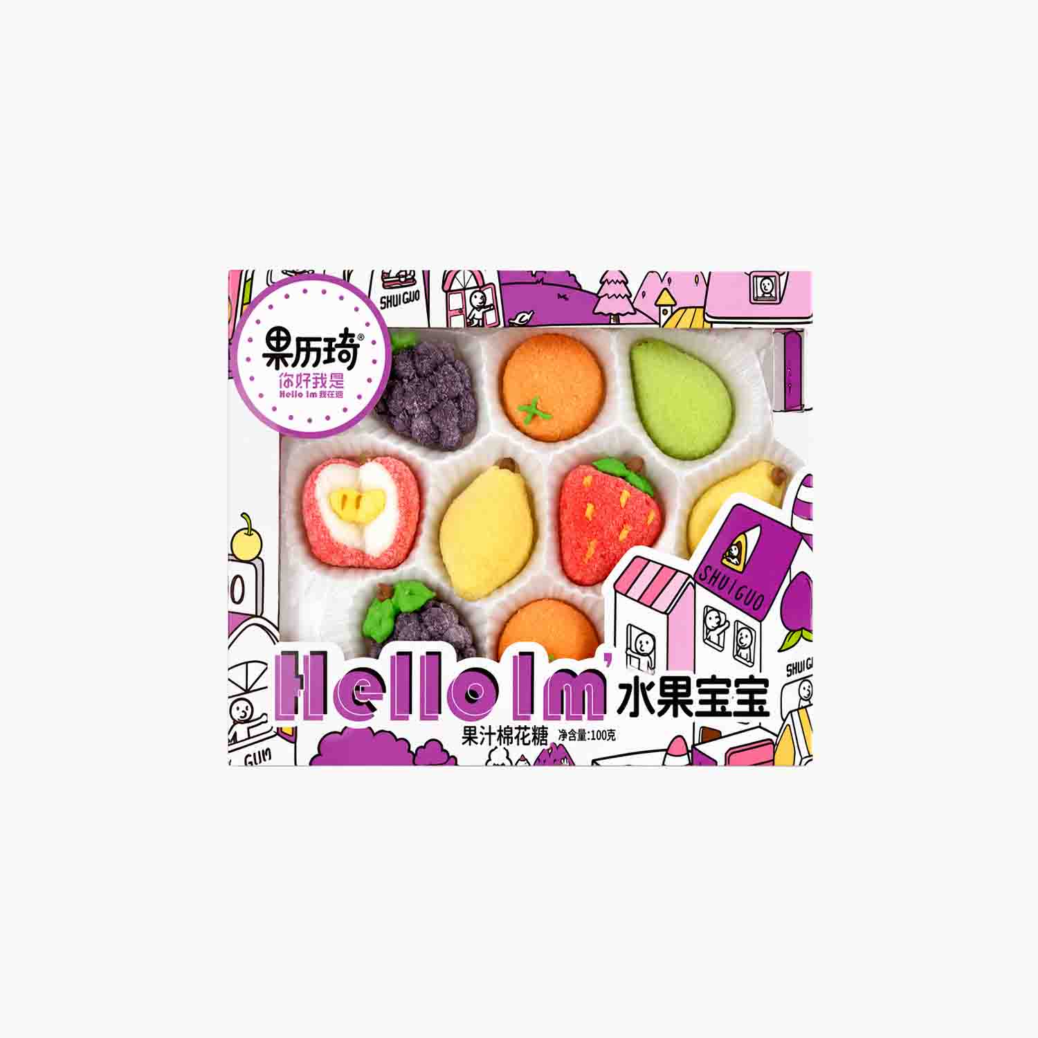 Marshmallow Hello Fruit Shape