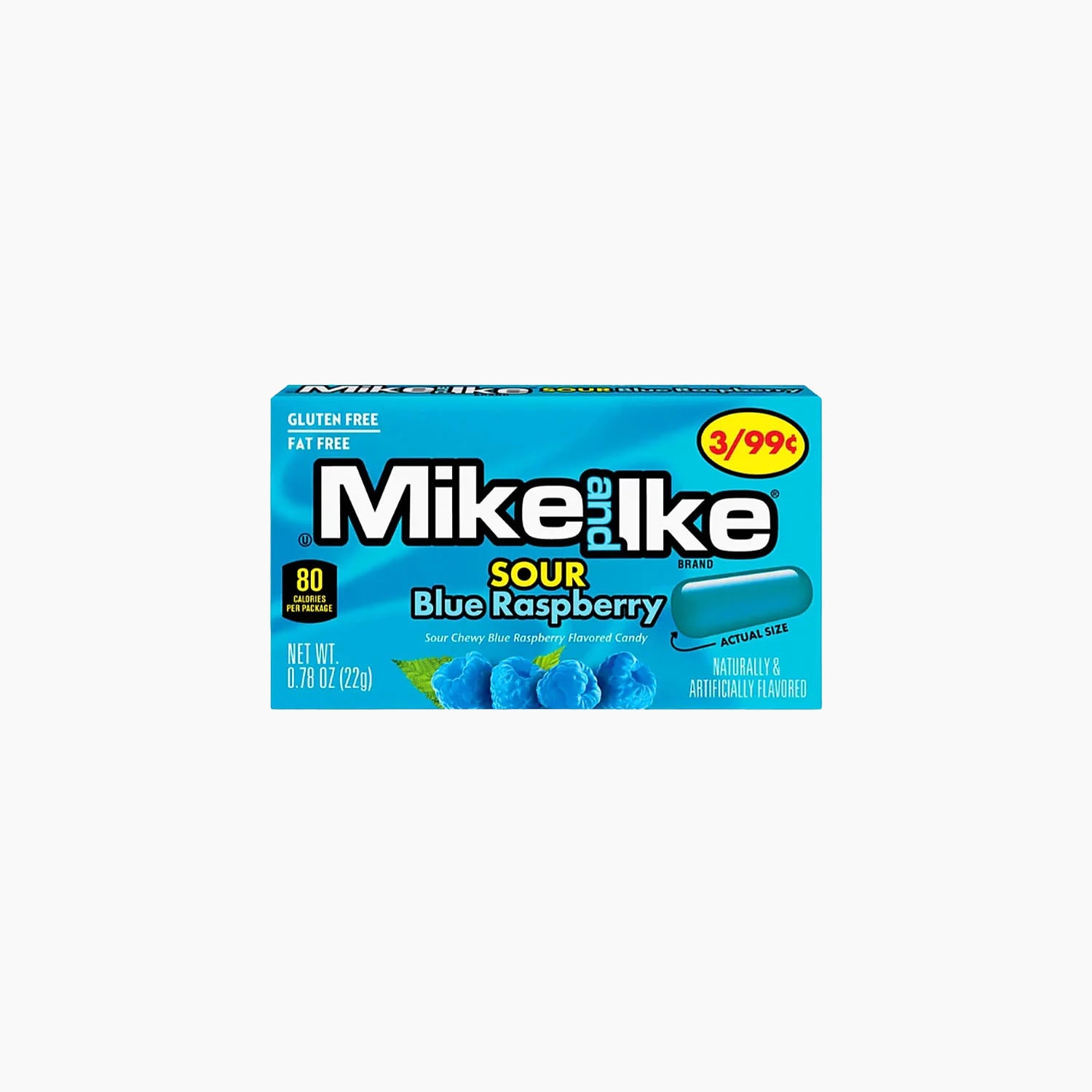 Mike and Ike Sour Blue Raspberry - Minis