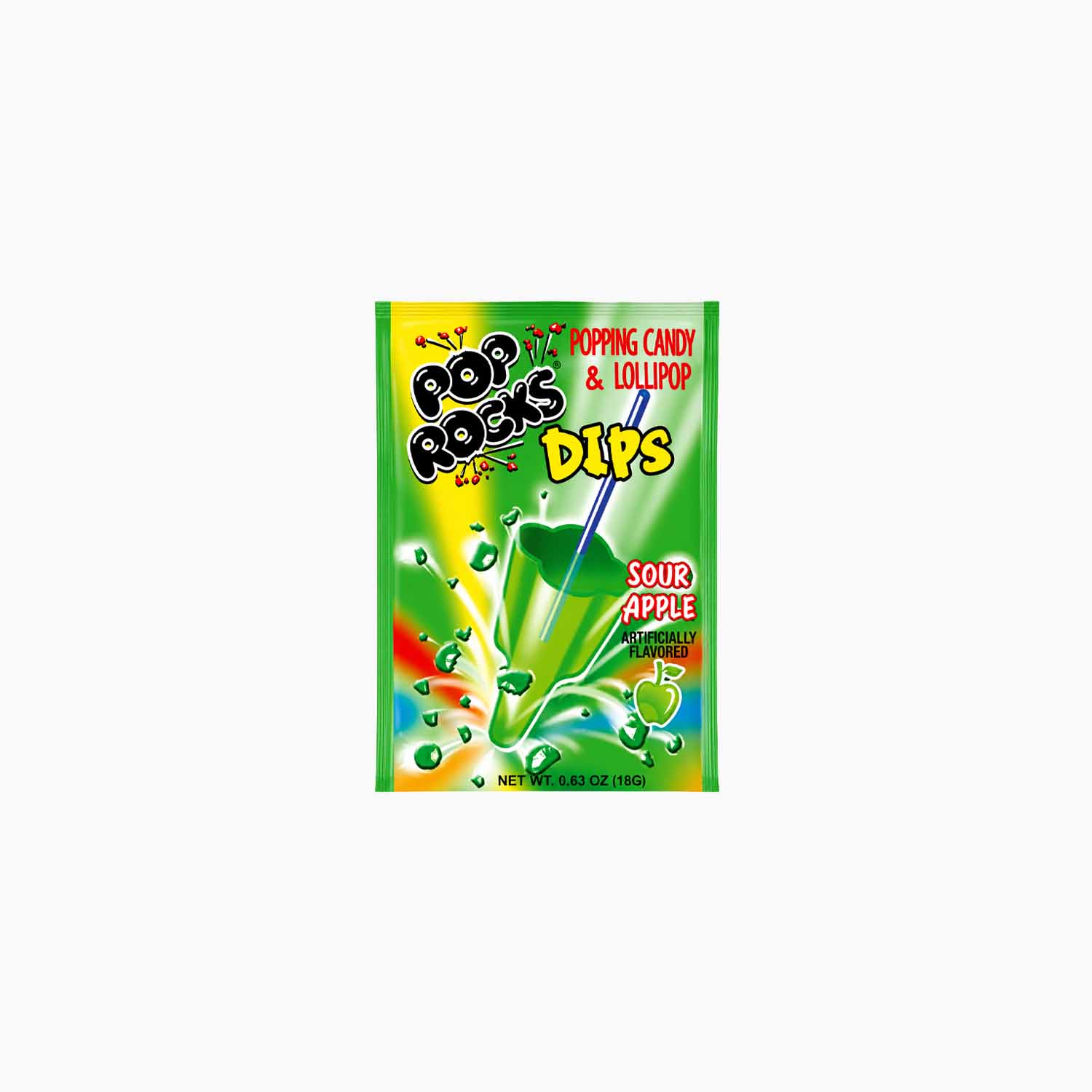 Pop Rocks Dips Sour Apple 18g