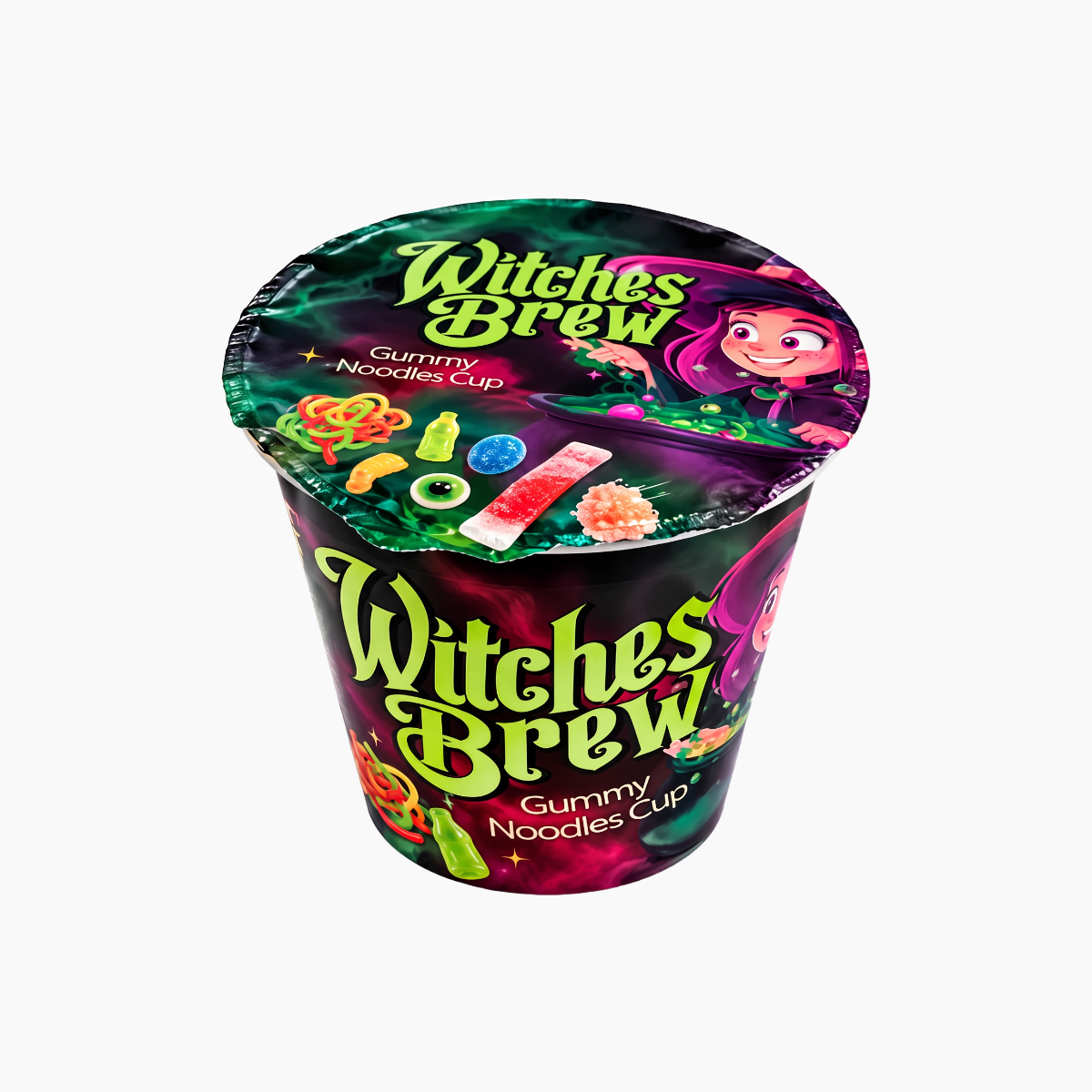 Witches Brew Gummy Noodles Cup